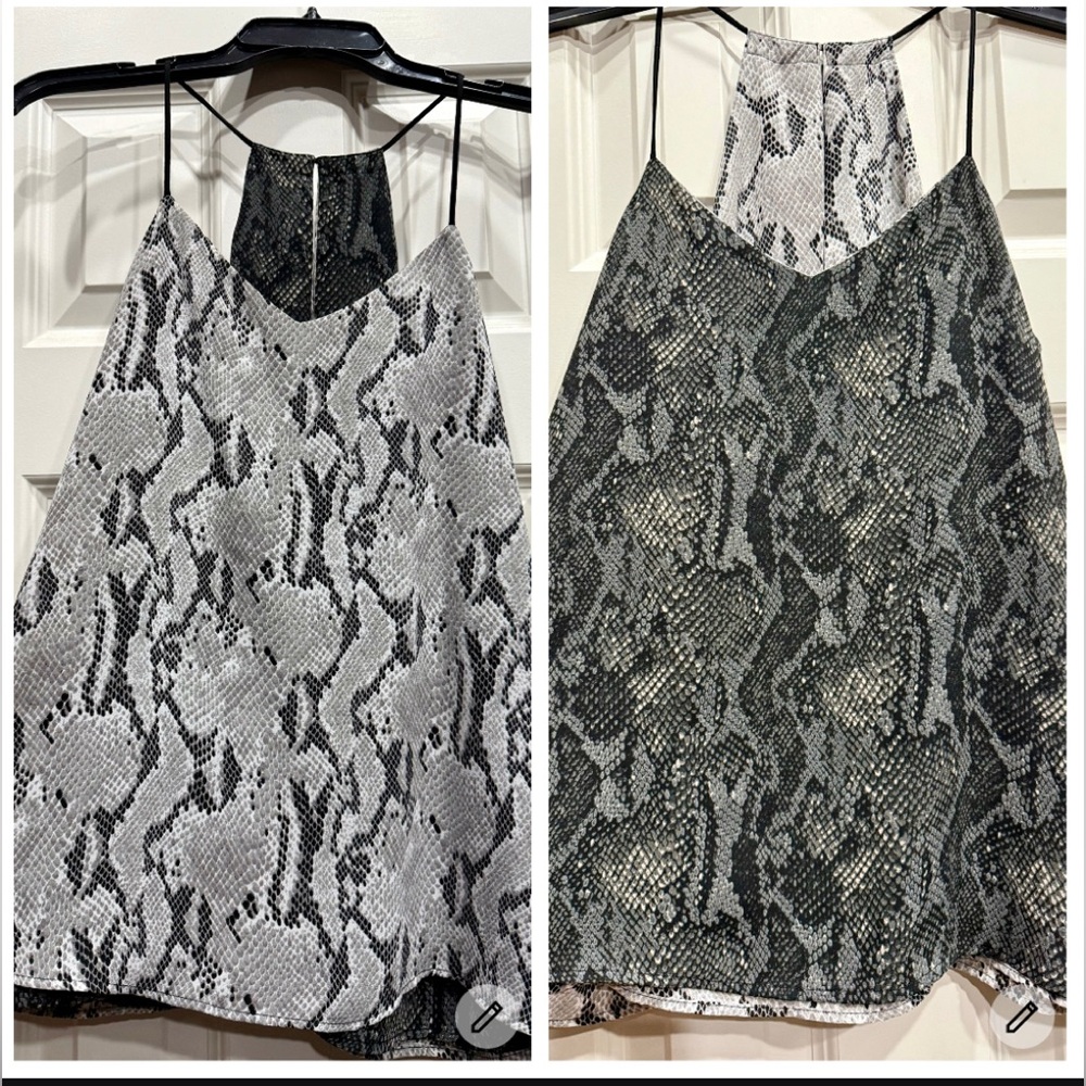 Express Animal Print Reversible V-Neck Spaghetti Strap Cami-Size S/P